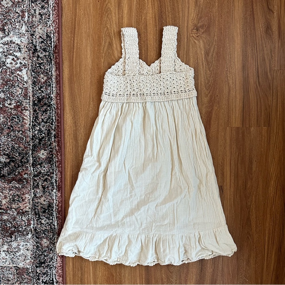 Cream Crochet Dress - Picture 4 of 4